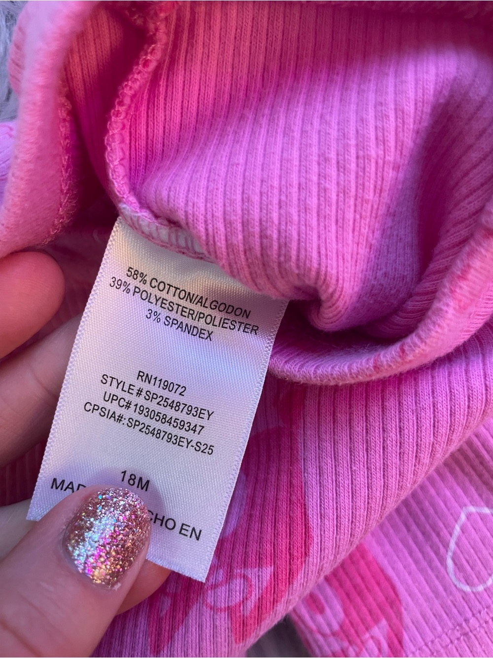 🐶Pink Ribbed Bluey Shorts - Picture 3 of 7